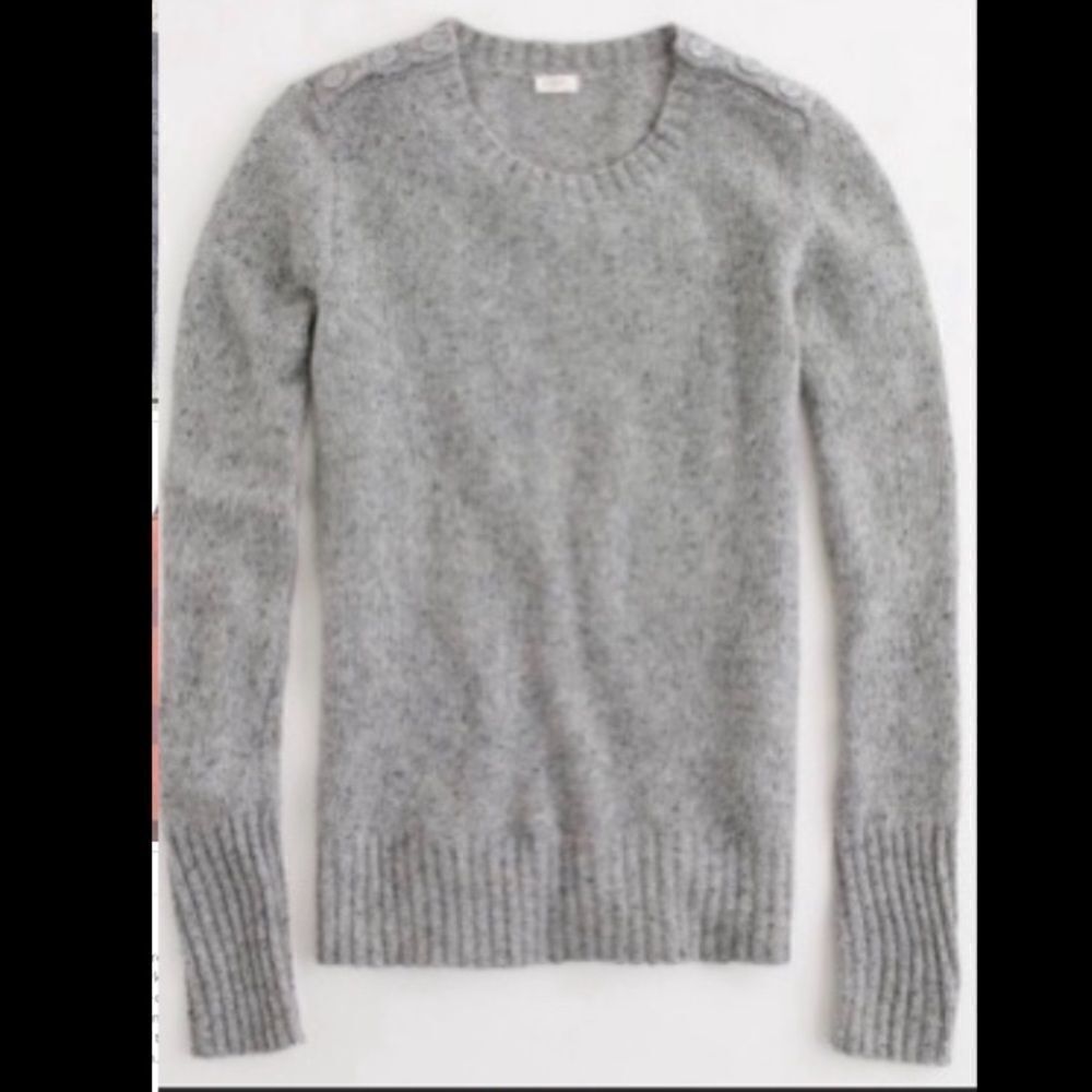 J.Crew wool button shoulder sweater. XS